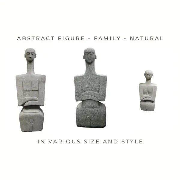 Product image 1 of the product “Abstract figure - family, in the sizes from 70 to 175cm, basanite, natural ”